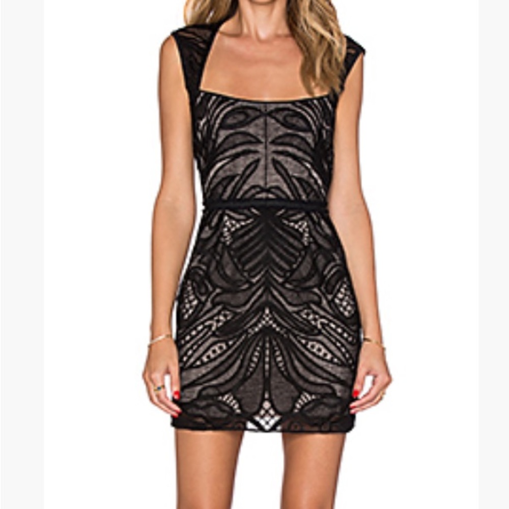 Brand new Saylor kinley black lace mini dress